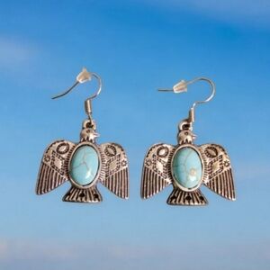 3/15 Southwestern Thunderbird Silver Earri…